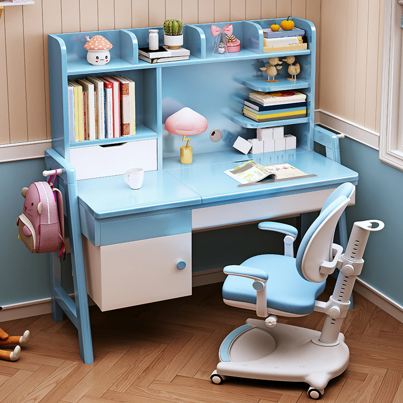 Bedroom Art Desk Kids Desk and Chair Set with Drawers Kids Desk 23.6"W