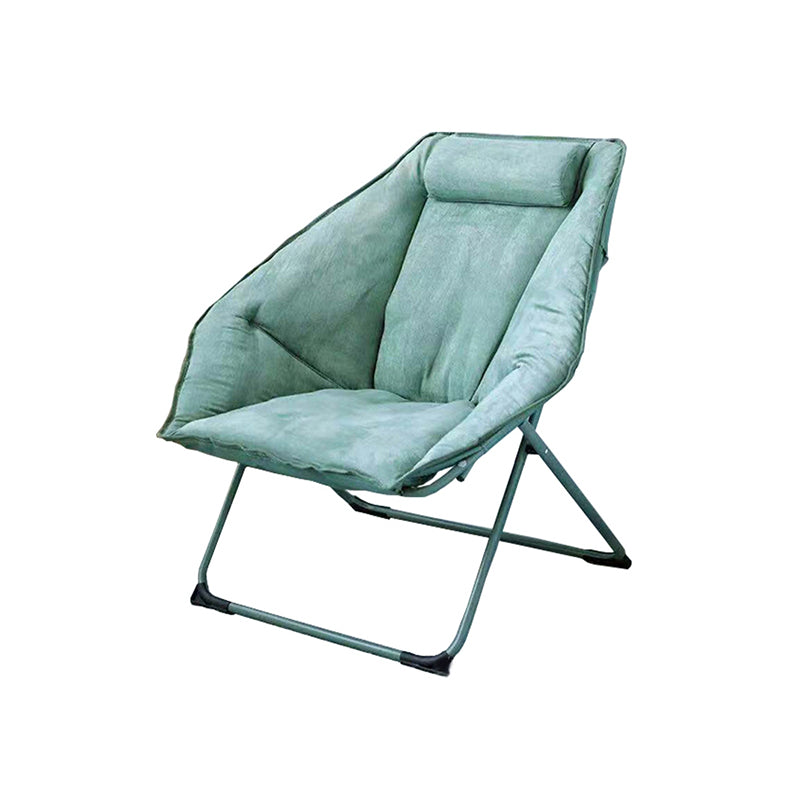 Contemporary Recliner Chair in Bonded Leather and Metal Base