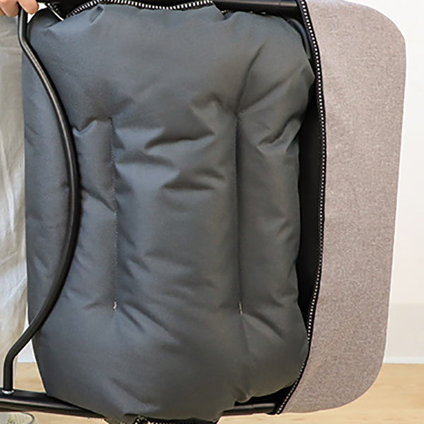 Contemporary Indoor Ergonimic Recliner with Metal Base and Storage Bag