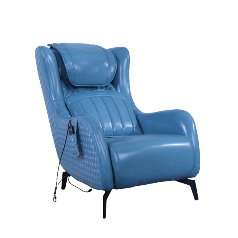 Contemporary Indoor Faux Leather Recliner Chair with Metal Legs