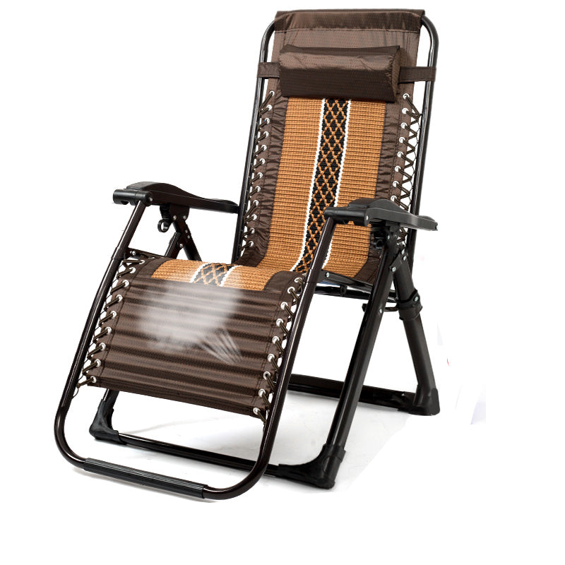 Contemporary Indoor Recliner Chair in Metal Rocker Base with Arms