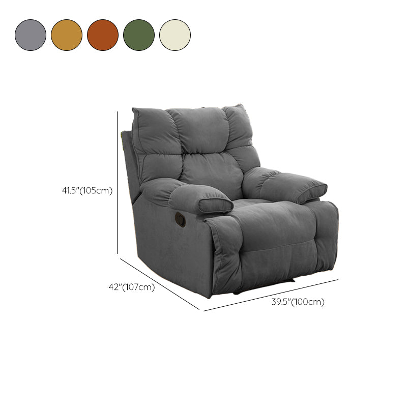 Polyester Blend Standard Recliner Adjustable Recliners with Lumbar Support