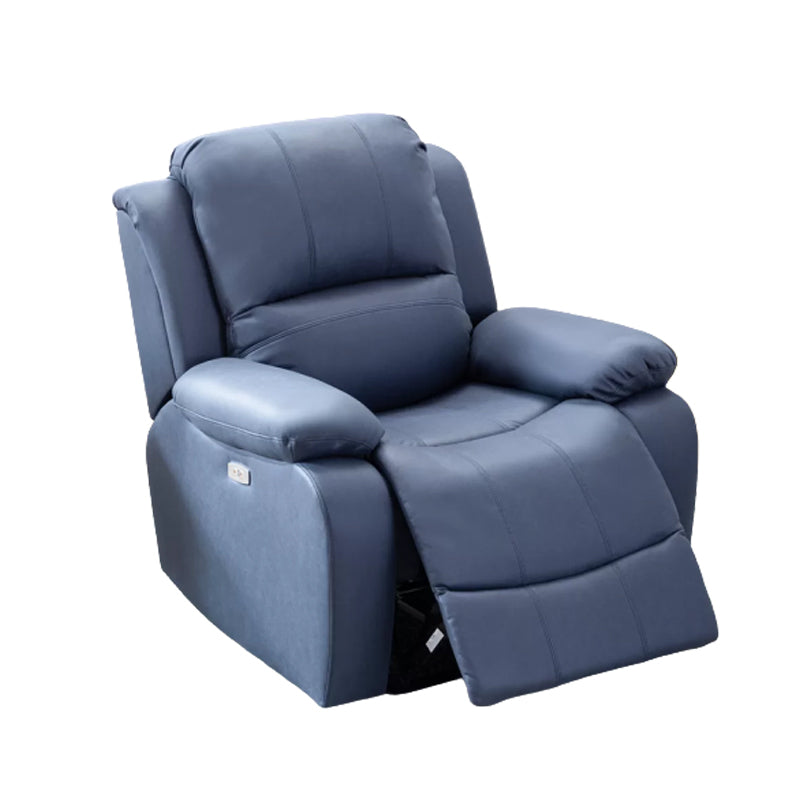 Faux Leather Standard Recliner Adjustable Recliner Chair with Lumbar Support