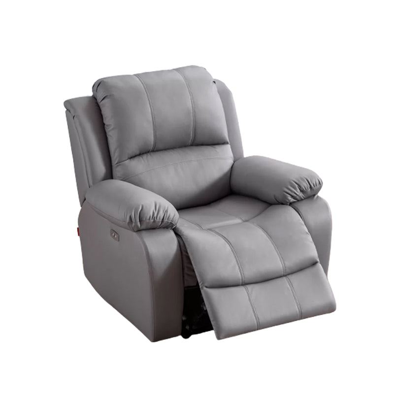 Faux Leather Standard Recliner Adjustable Recliner Chair with Lumbar Support