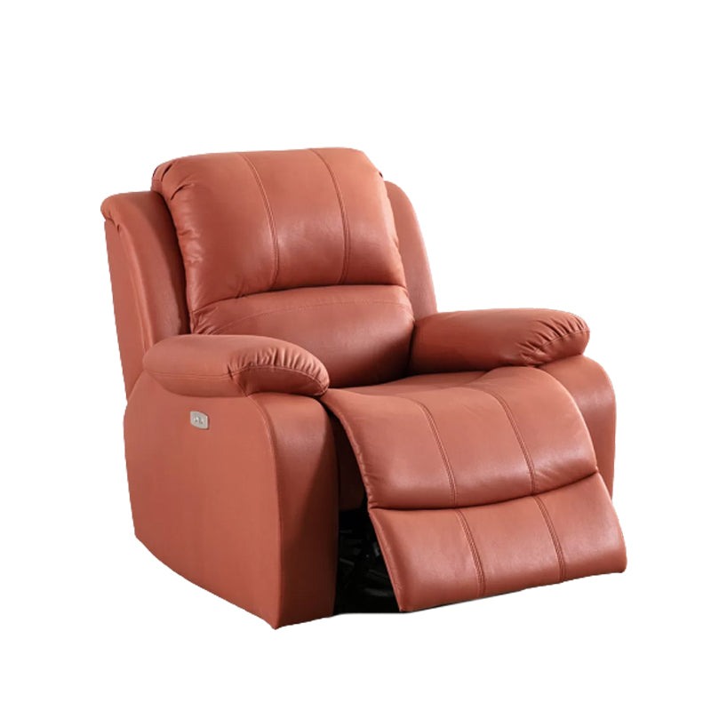 Faux Leather Standard Recliner Adjustable Recliner Chair with Lumbar Support