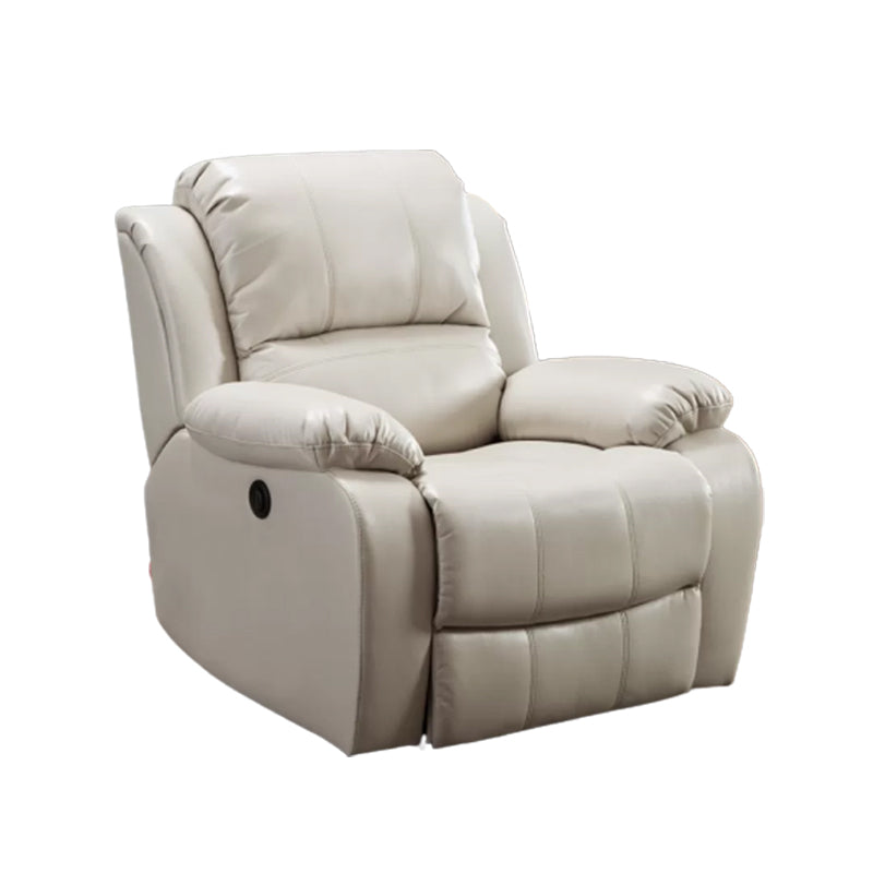 Faux Leather Standard Recliner Adjustable Recliner Chair with Lumbar Support