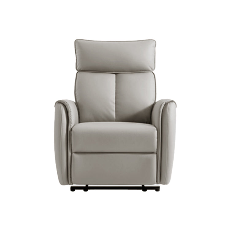 Faux Leather Standard Recliner Power-Push Botton Recliner Chair with Storage