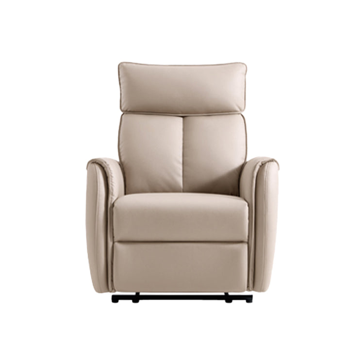 Faux Leather Standard Recliner Power-Push Botton Recliner Chair with Storage