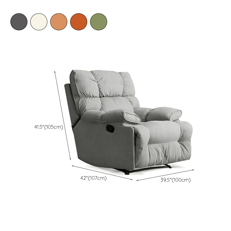 Adjustable Metal Recliner Chair Recliner Swivel Rocker Recliner Chair Solid Color