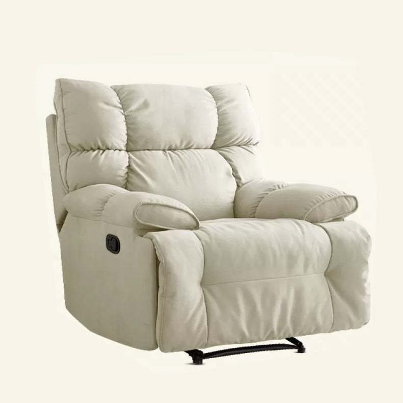 Microsuede Recliner Chair Recliner Swivel Rocker Recliner Chair Solid Color