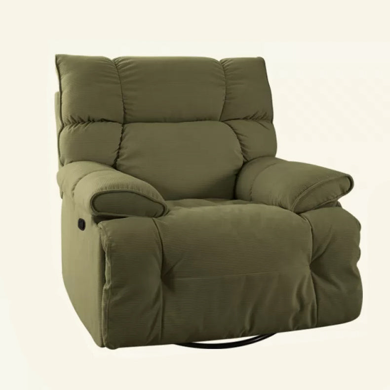 Microsuede Recliner Chair Recliner Swivel Rocker Recliner Chair Solid Color