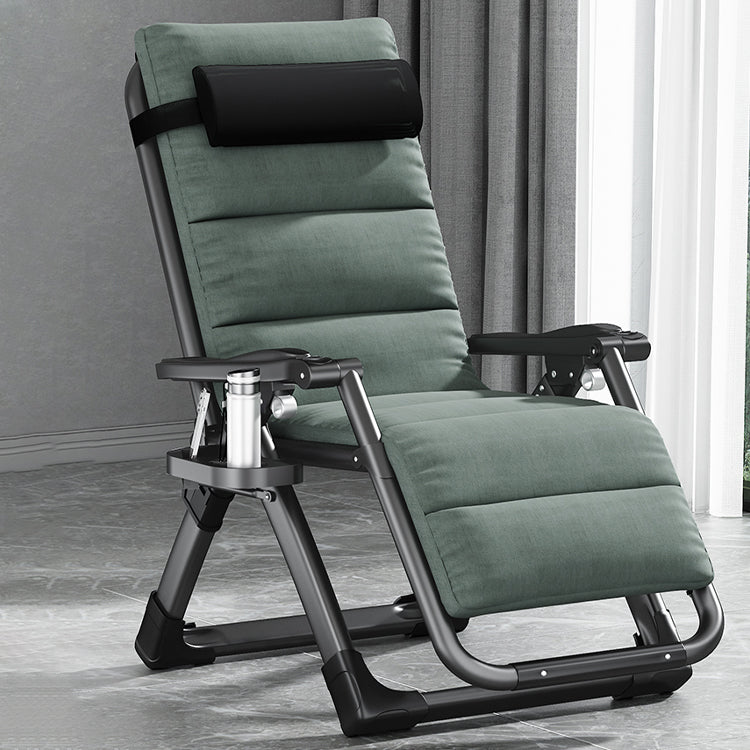 Cotton Blend Standard Recliner Foldable Recliner Chair with Removable Cushion