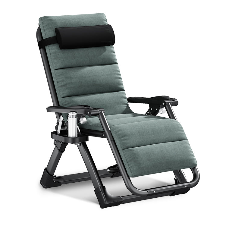 Cotton Blend Standard Recliner Foldable Recliner Chair with Removable Cushion