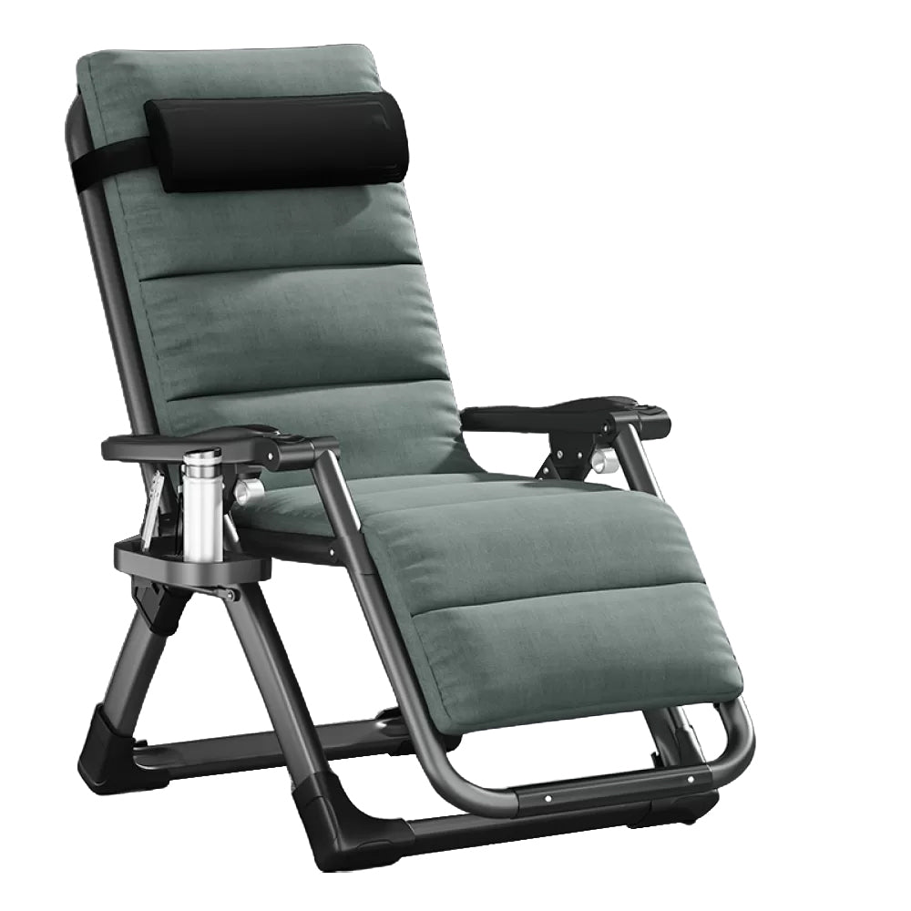 Cotton Blend Standard Recliner Foldable Recliner Chair with Removable Cushion