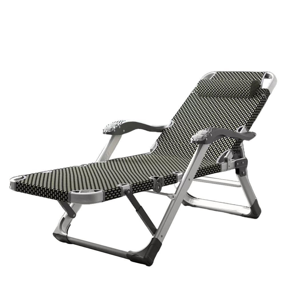 Standard Recliner Foldable Recliner Chair with Silver Metal Base