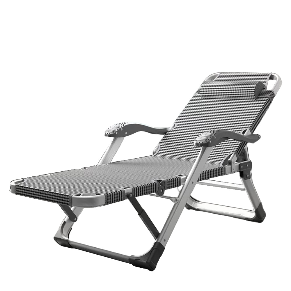 Standard Recliner Foldable Recliner Chair with Silver Metal Base