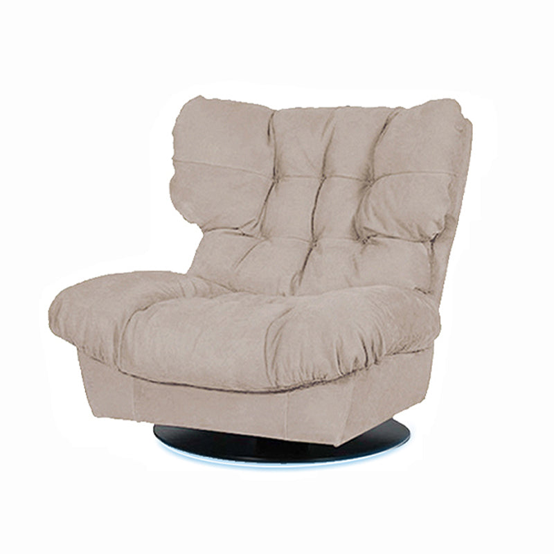 Wood Frame Swivel Standard Recliner Solid Color Recliner Chair