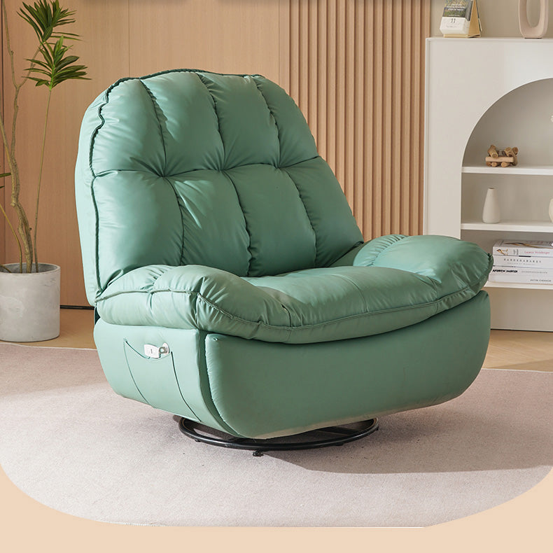 Metal Frame Standard Recliner Solid Color Recliner Chair with Storage