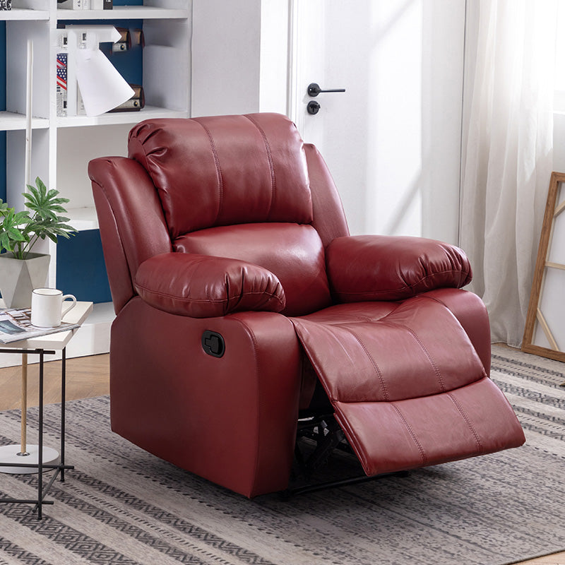 36.61" Wide Standard Recliner Solid Color Leather Recliner Chair