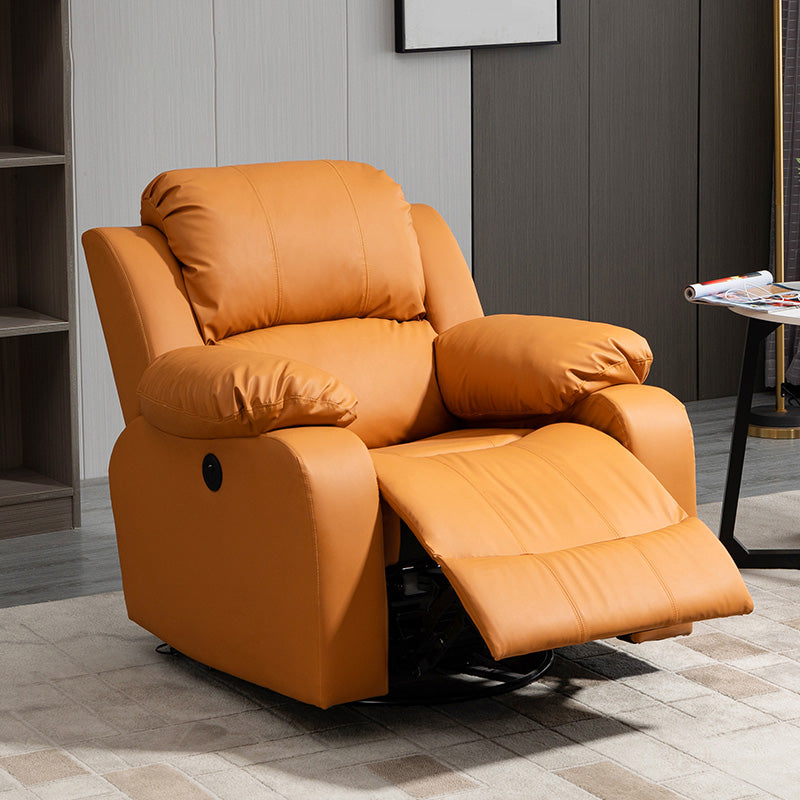 36.61" Wide Standard Recliner Solid Color Leather Recliner Chair