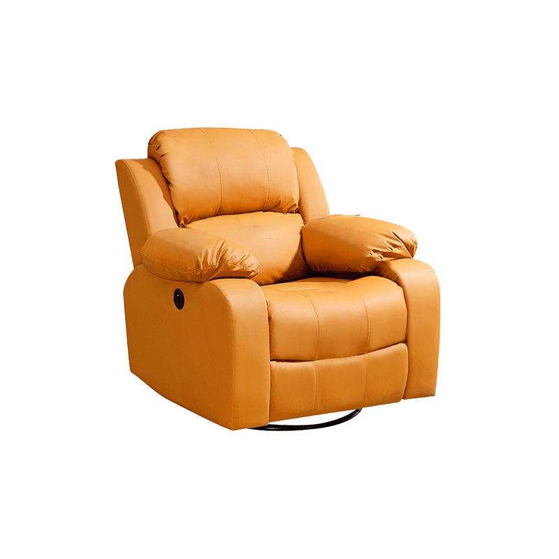 36.61" Wide Standard Recliner Solid Color Leather Recliner Chair