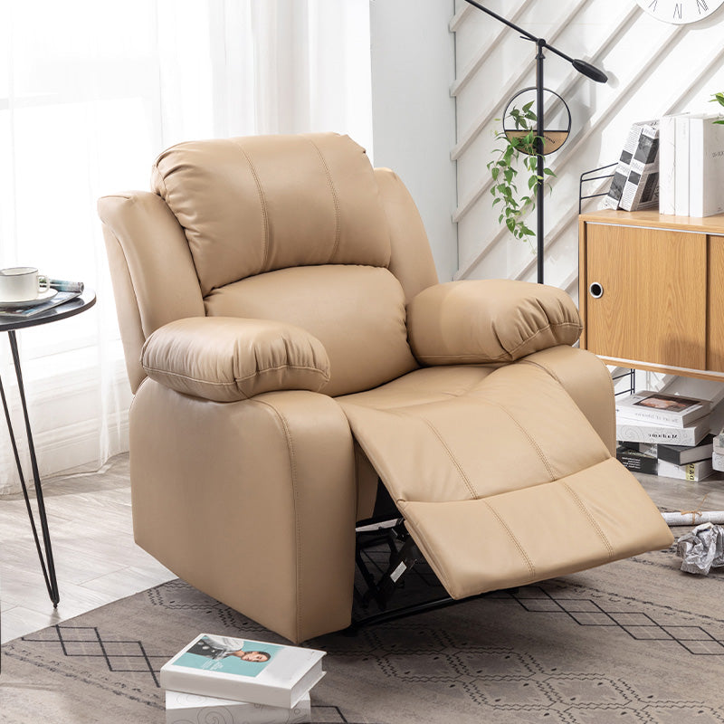 36.61" Wide Standard Recliner Solid Color Leather Recliner Chair