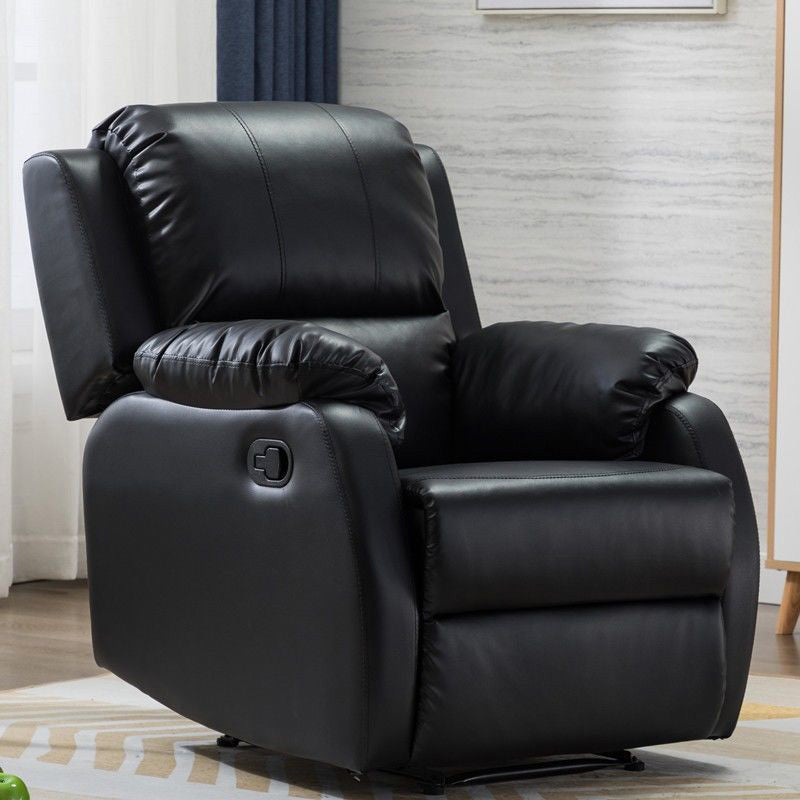 Metal Frame Swivel Rocker Standard Recliner Solid Color Recliner Chair