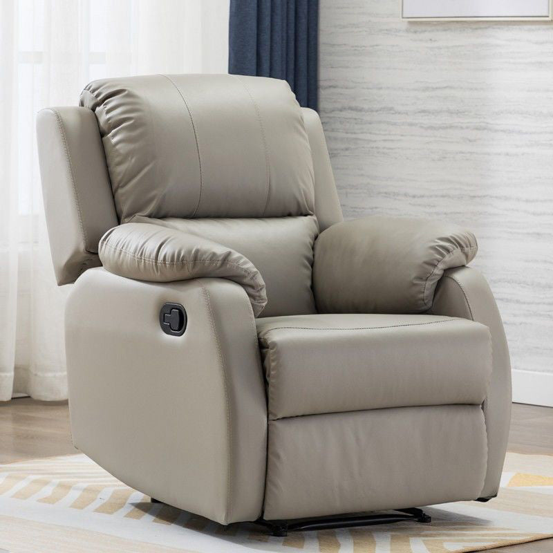 Metal Frame Swivel Rocker Standard Recliner Solid Color Recliner Chair