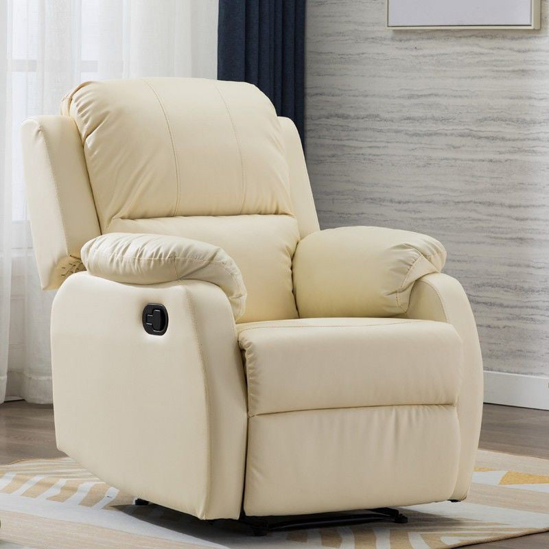 Metal Frame Swivel Rocker Standard Recliner Solid Color Recliner Chair