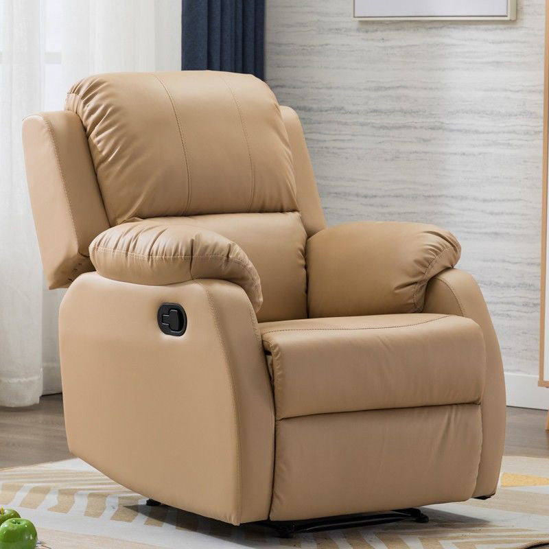 Metal Frame Swivel Rocker Standard Recliner Solid Color Recliner Chair