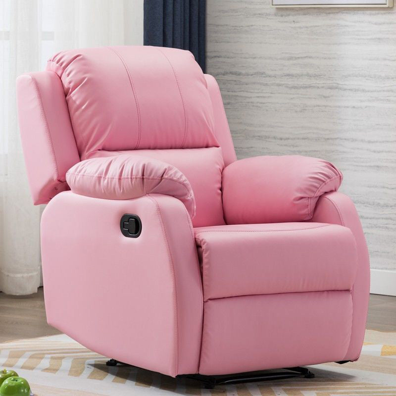 Metal Frame Swivel Rocker Standard Recliner Solid Color Recliner Chair