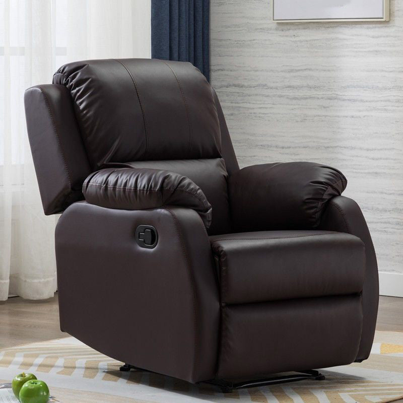 Metal Frame Swivel Rocker Standard Recliner Solid Color Recliner Chair