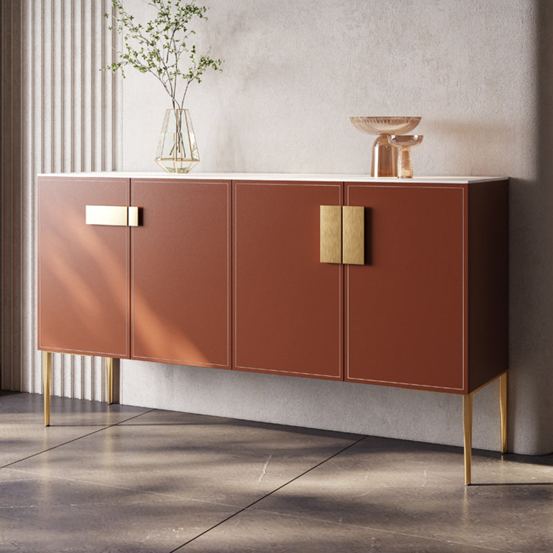 Modernism Stone Sideboard Table Cabinets Included Sideboard for Living Room