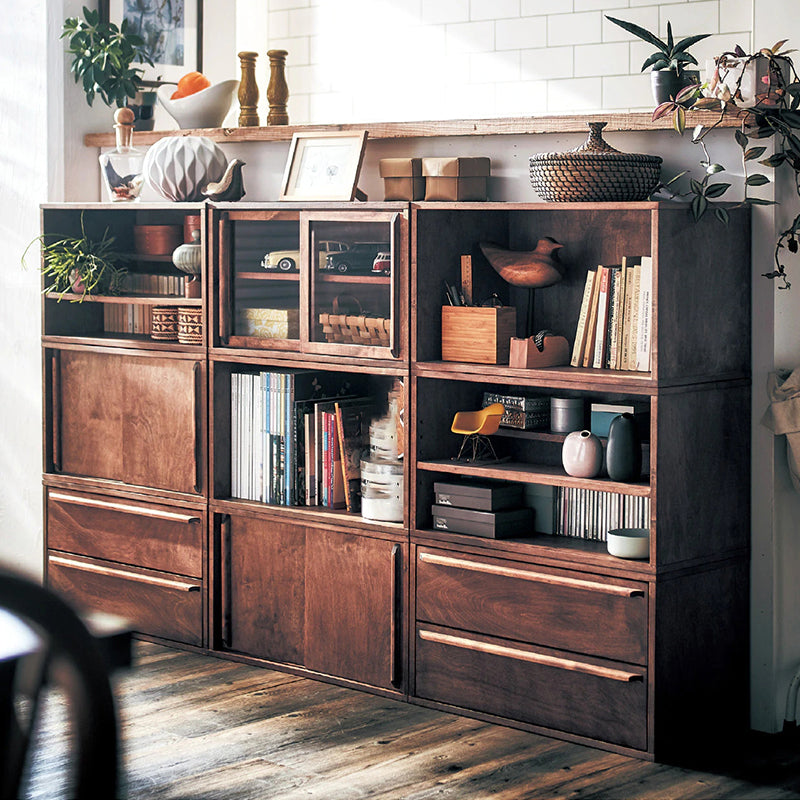 Modern Side Board Pine Sideboard Table with Doors for Living Room