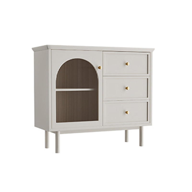 Glam Style Cabinets Storage Buffet Stand Wood Buffet Sideboard with 3-Drawers