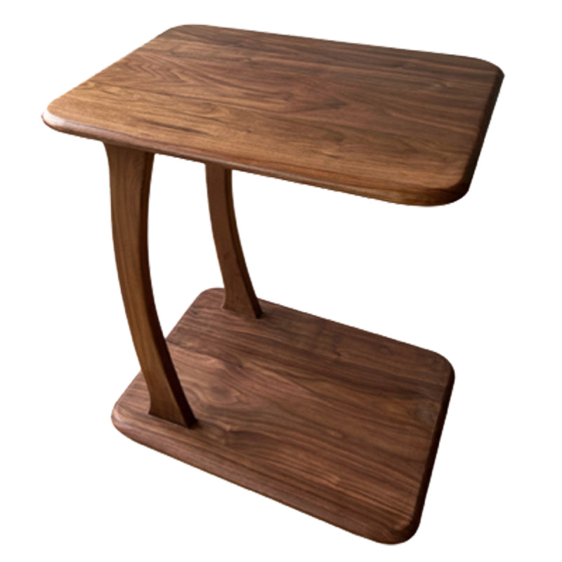 Modern Wood Writing Desk Rectangular Office Desk with Caster Wheels