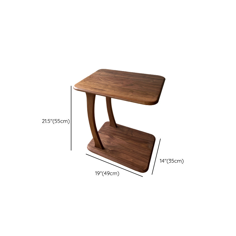 Modern Wood Writing Desk Rectangular Office Desk with Caster Wheels