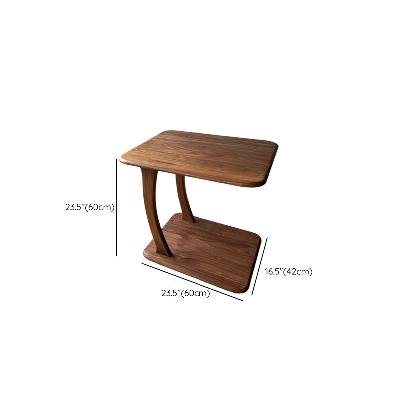 Modern Wood Writing Desk Rectangular Office Desk with Caster Wheels