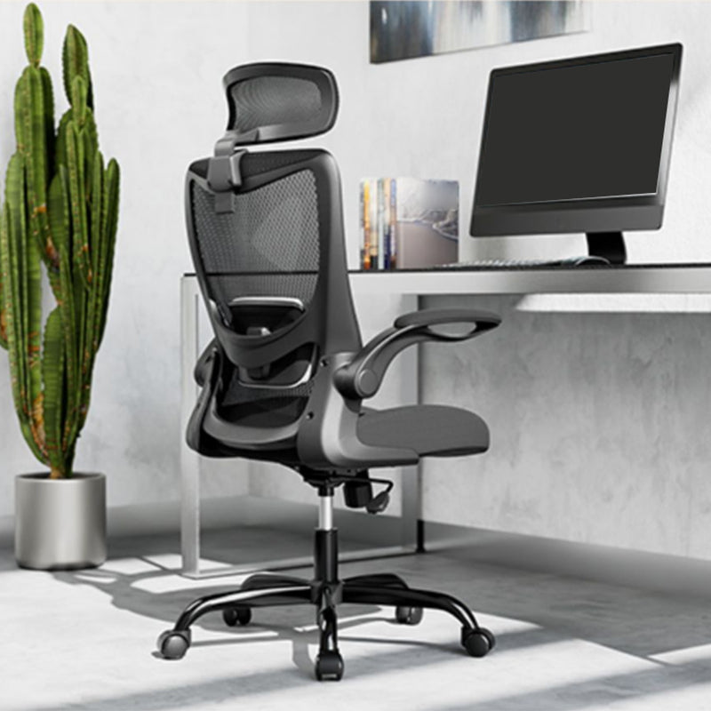 Removable Arms Slide Chair Tilt Mechanism Ergonomic Desk Chair with Wheels