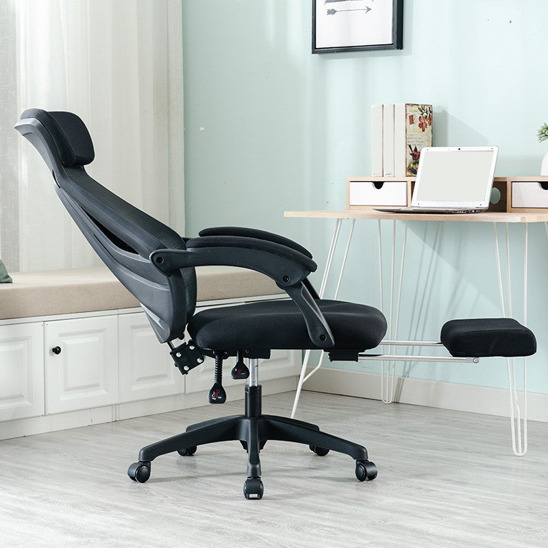 Padded Arms Office Chair No Distressing Tilt Mechanism Ergonomic Slide Chair