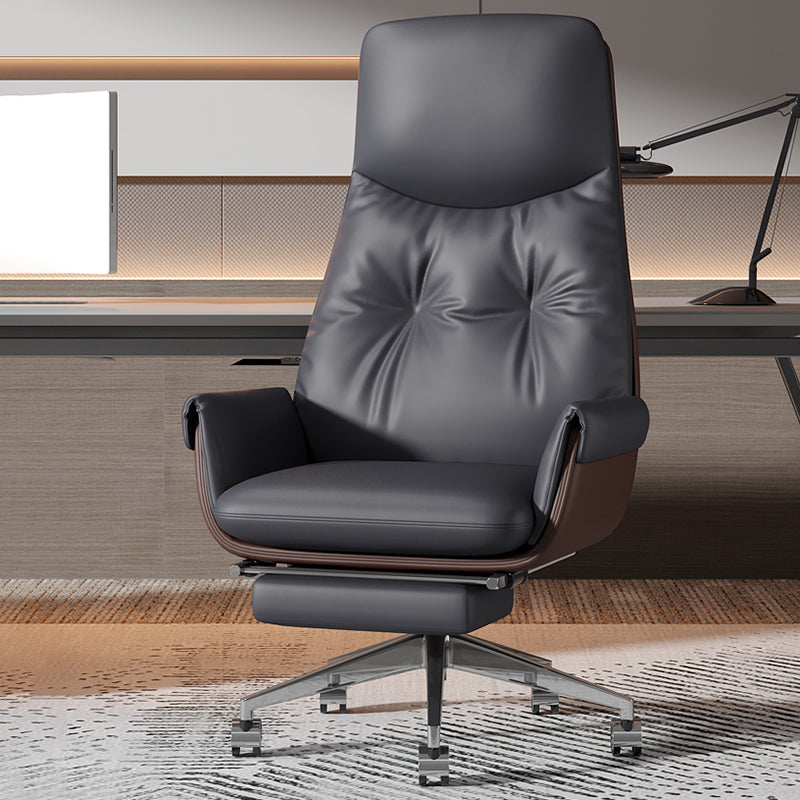 Armless Office Chair Modernism Desk Chair with Wheels for Office