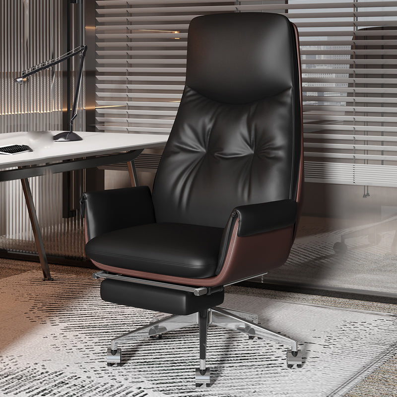 Armless Office Chair Modernism Desk Chair with Wheels for Office