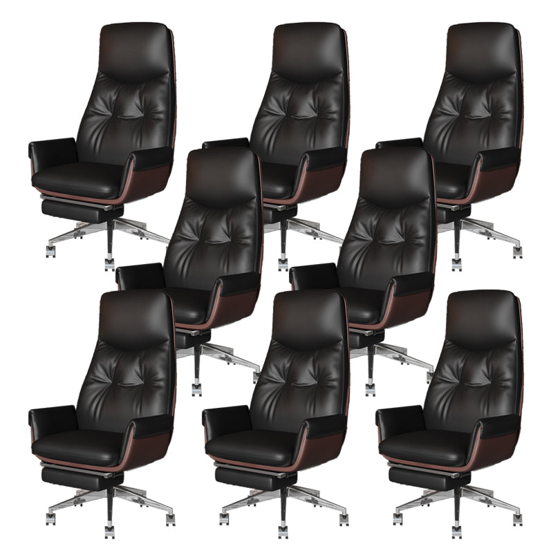 Armless Office Chair Modernism Desk Chair with Wheels for Office