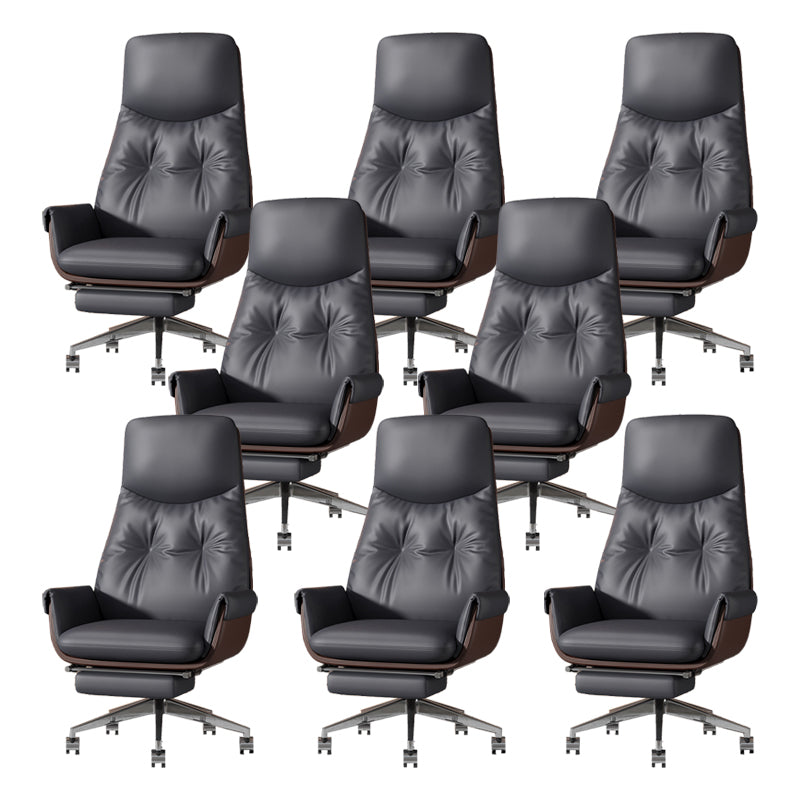 Armless Office Chair Modernism Desk Chair with Wheels for Office