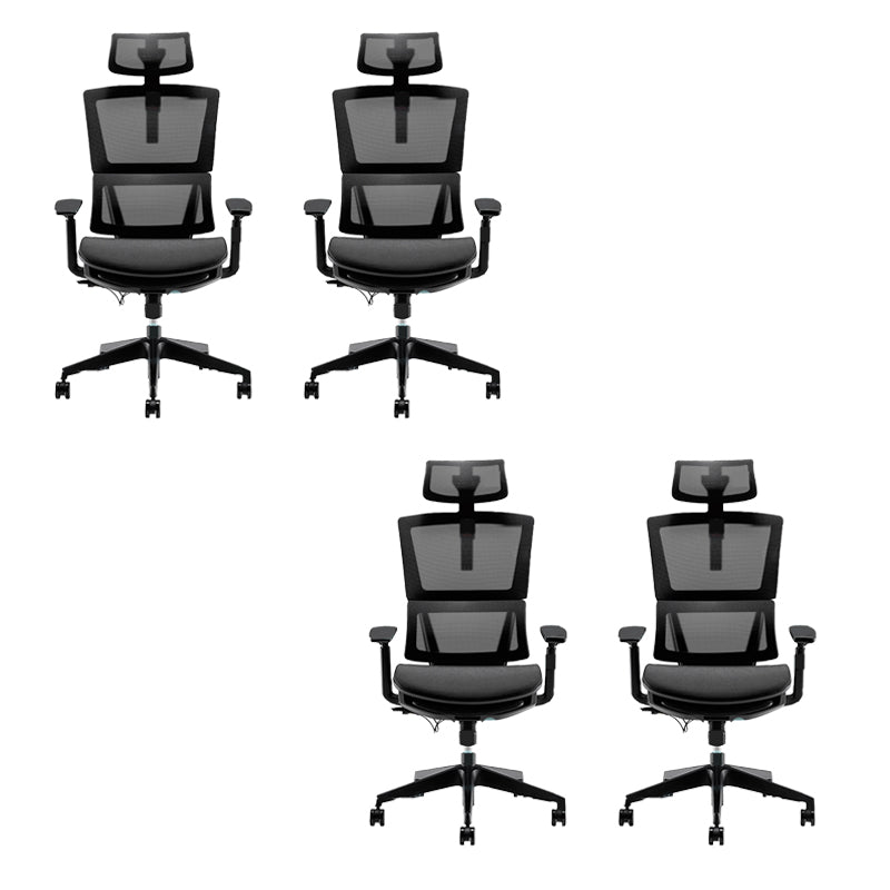 Modernism Adjustable Arm Office Chair Desk Chair with Wheels for Home