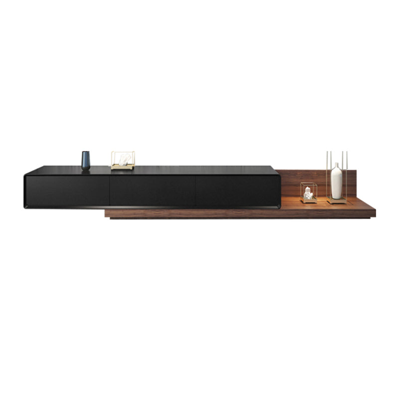 Contemporary Media Console Wooden TV Media Console with 3 Drawers