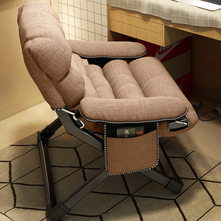 Contemporary Indoor Recliner Chair with Arm Storage Rocker Chair