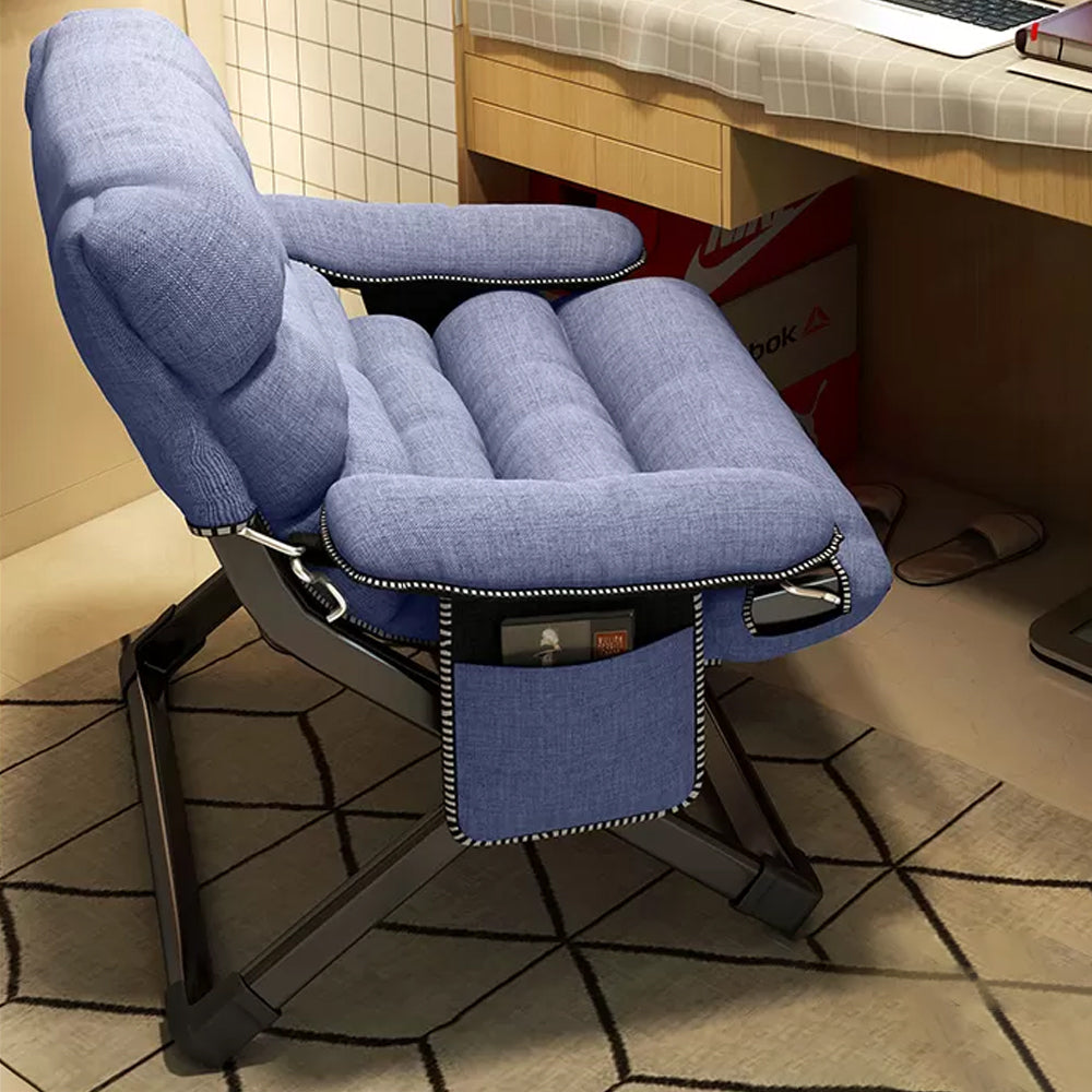 Contemporary Indoor Recliner Chair with Arm Storage Rocker Chair