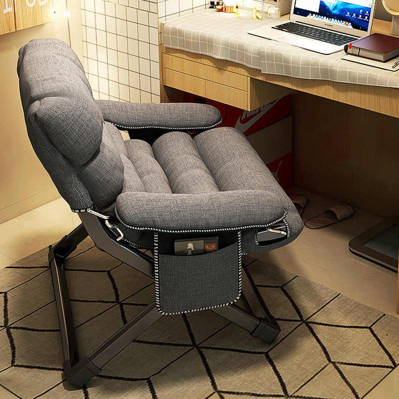 Contemporary Indoor Recliner Chair with Arm Storage Rocker Chair