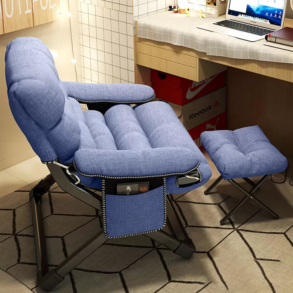 Contemporary Indoor Recliner Chair with Arm Storage Rocker Chair